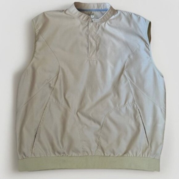 Sunice Typhoon Men’s Golf Vest Windbreaker Lightweight Size Large Beige - Picture 1 of 8